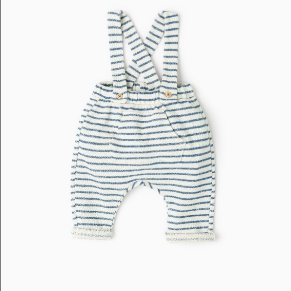 baby striped overalls
